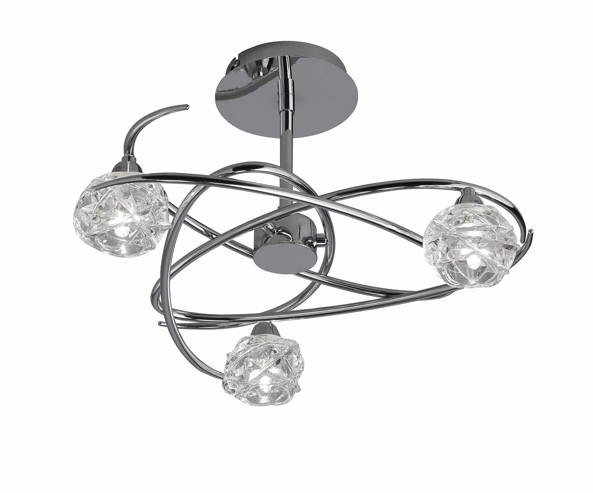 Maremagnum Polished Chrome Ceiling Lights Mantra Semi Flush Fittings Maremagnum Polished Chrome Ceiling Lights Mantra Semi Flush Fittings